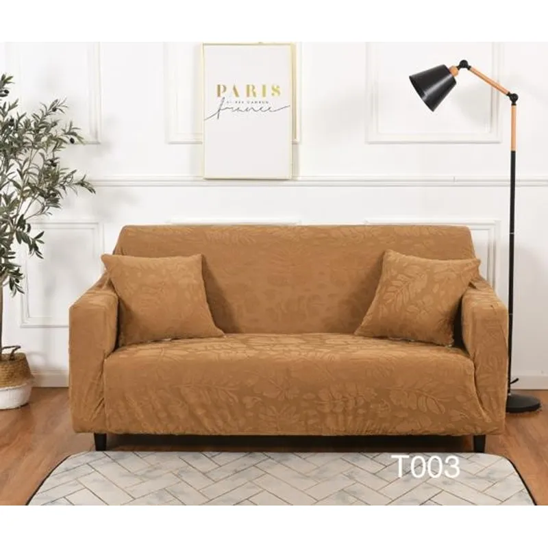 ANGELES DEL HOGAR - Funda  Para Sillón Sofá 3 Cuerpo con Diseño De Hoja