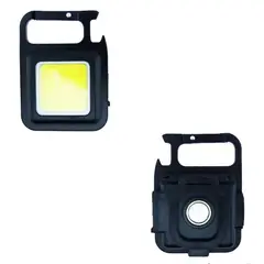 OEM - LINTERNA 1 LED COB METAL TIPO LLAVERO CON IMAN