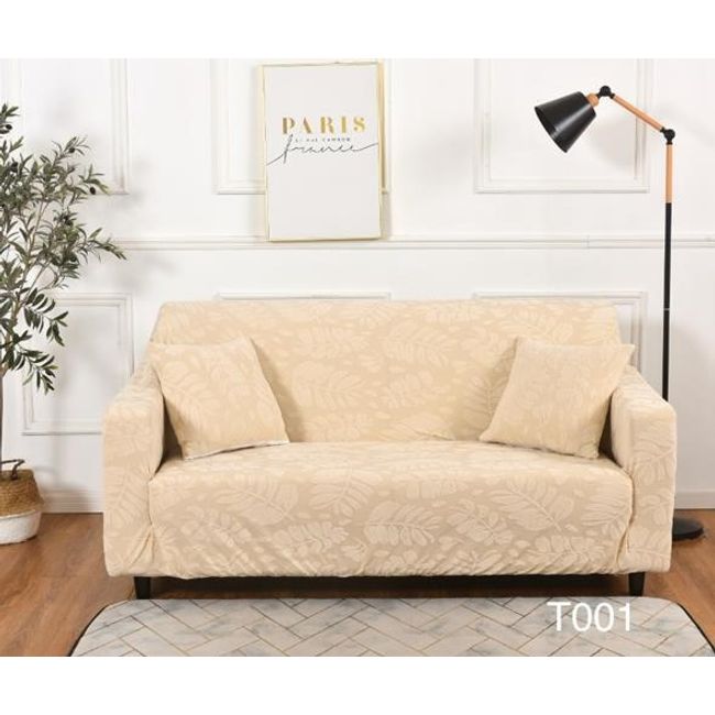 ANGELES DEL HOGAR - Funda  Para Sillón Sofá 3 Cuerpo con Diseño De Hoja