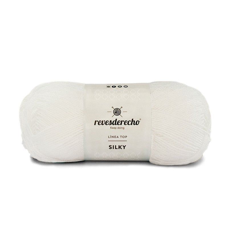 REVESDERECHO - Hilo Silky 100grs - Blanco 1102