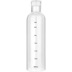 GENERICO - Botella De Agua Vidrio Con Tapa 500ml