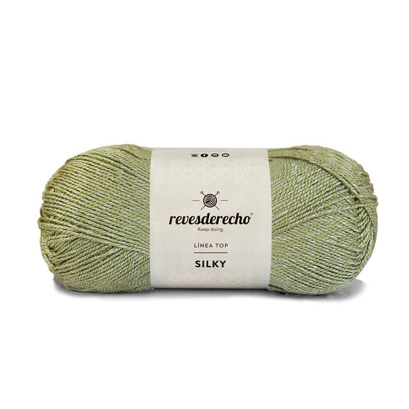 REVESDERECHO - Hilo Silky 100grs - Verde Musgo 6211