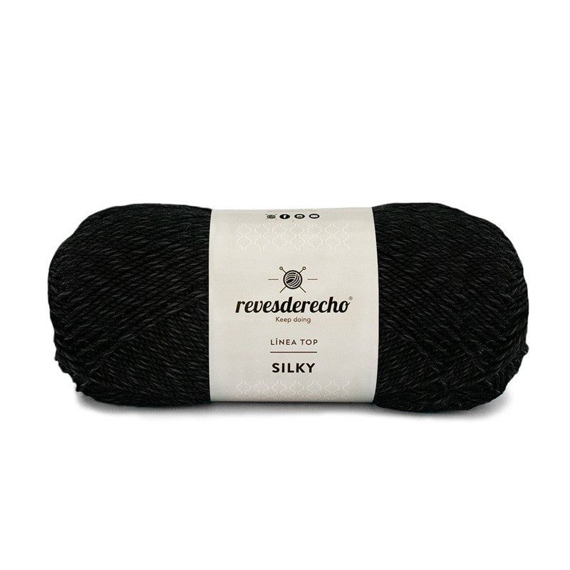 REVESDERECHO - Hilo Silky 100grs - Negro 8902