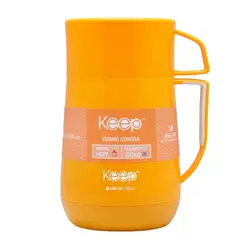 KEEP - Termo Comida Acero Inoxidable 600 Ml Amarillo