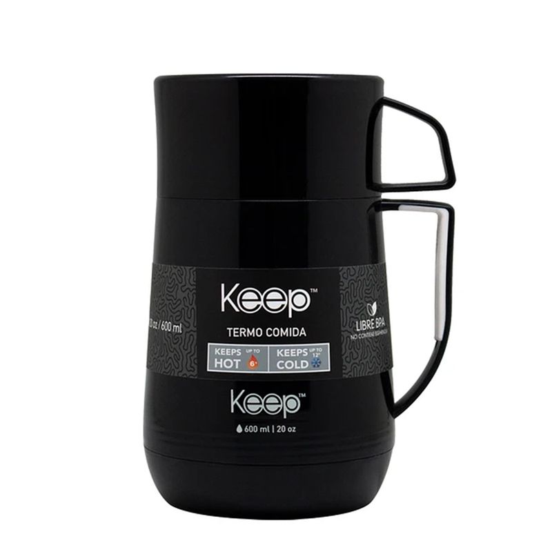 KEEP - Termo De Comida Pp Alimentos 600ml Keep Negro