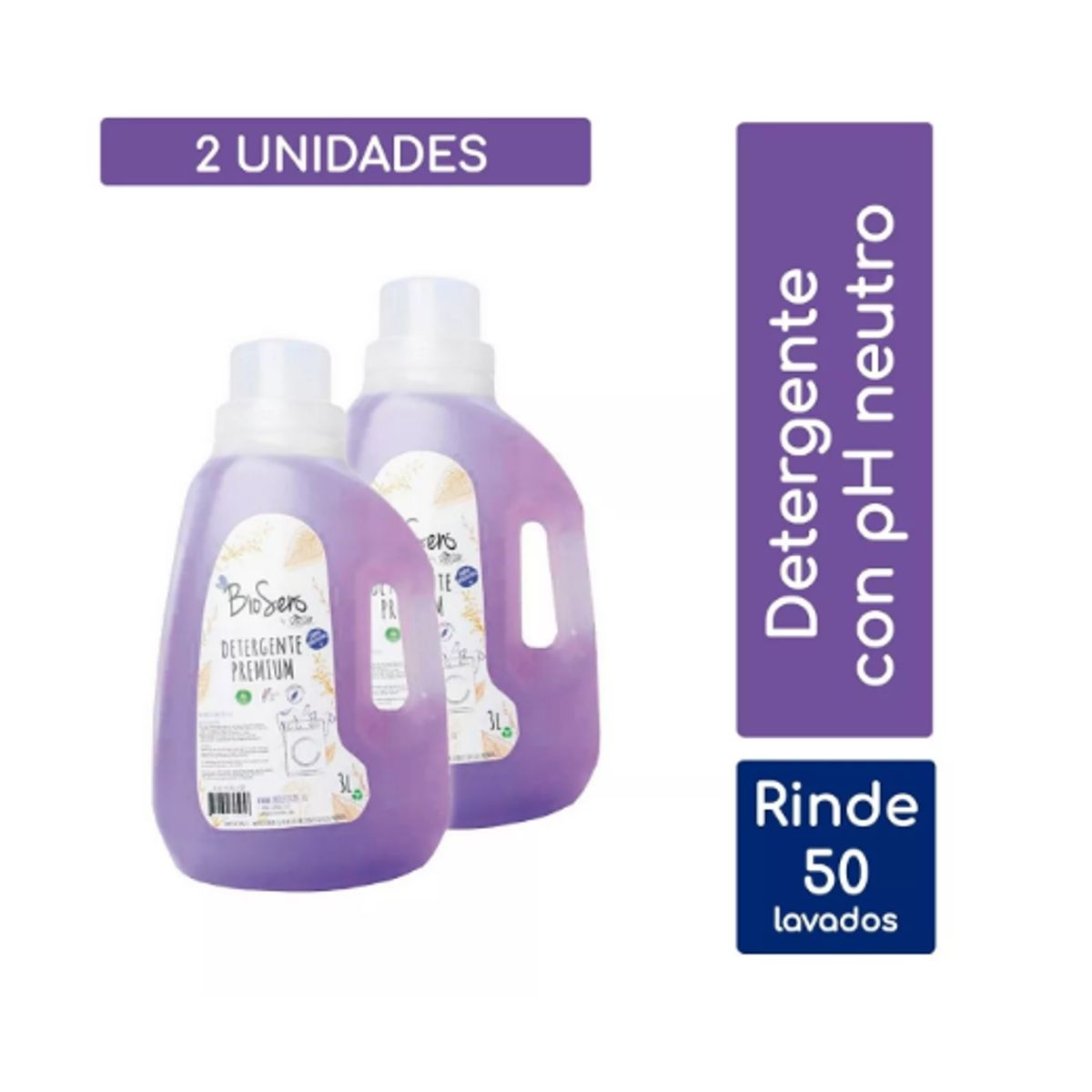 BIOSENS - Pack 2 Detergentes Premium 3l Hipoalergénico Biosens