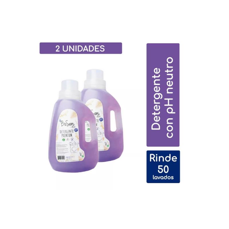 BIOSENS - Pack 2 Detergentes Premium 3l Hipoalergénico Biosens