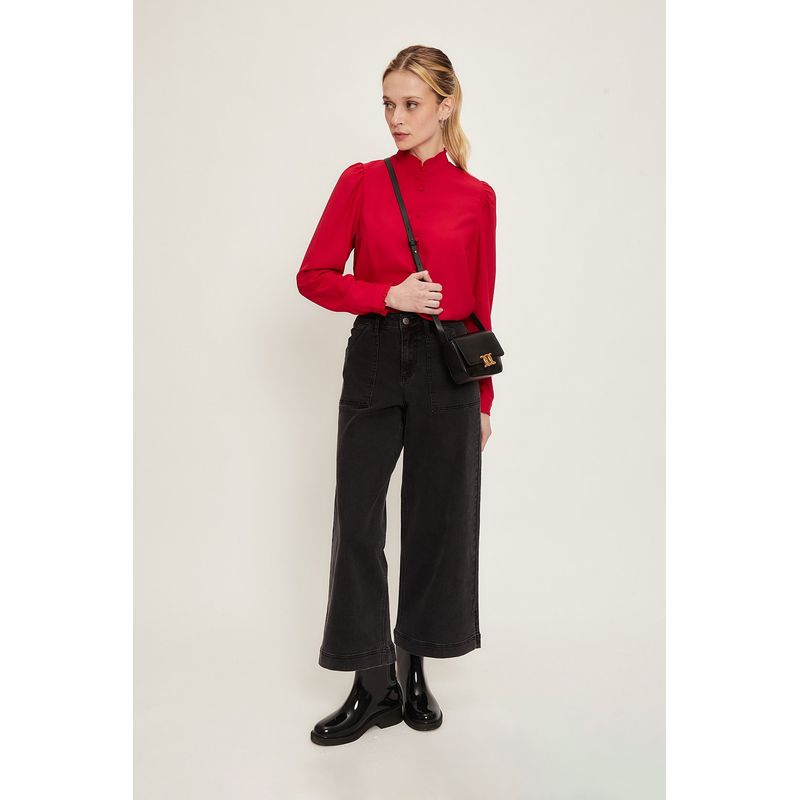 IO - Blusa Manga Larga Rojo Mujer Io