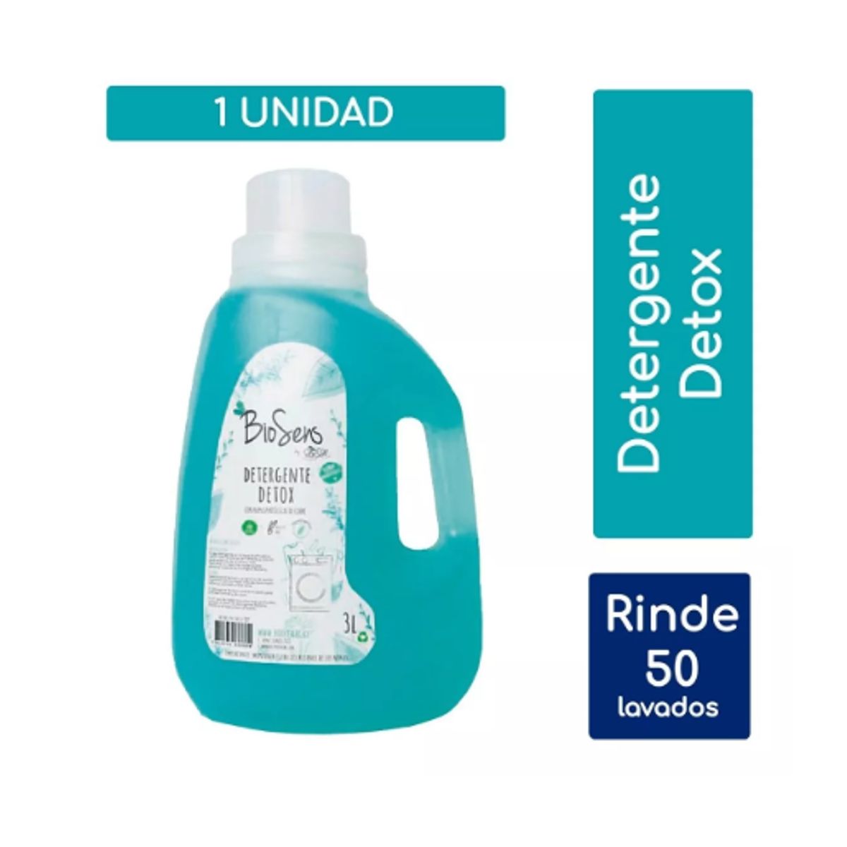 BIOSENS - Detergente Biodegradable Detox 3 Litros Biosens