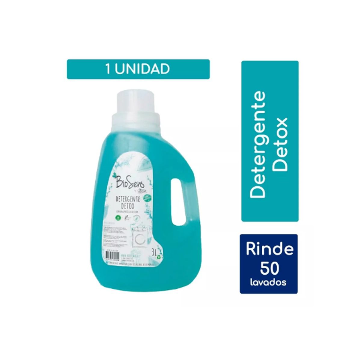 BIOSENS - Detergente Biodegradable Detox 3 Litros Biosens