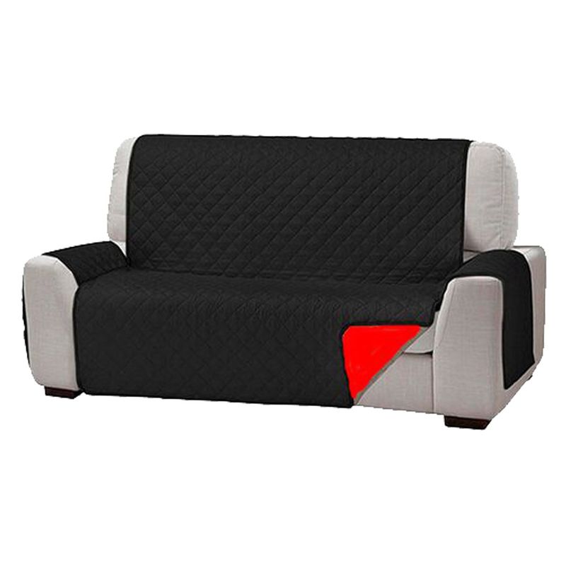 IMPORTCLICK - Funda Cobertor Protector Sofá Sillón 3 Cuerpos Negro - Negro