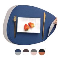 Set 4 Individuales Ecocuero Impermeables Antimanchas Reversibles AZ