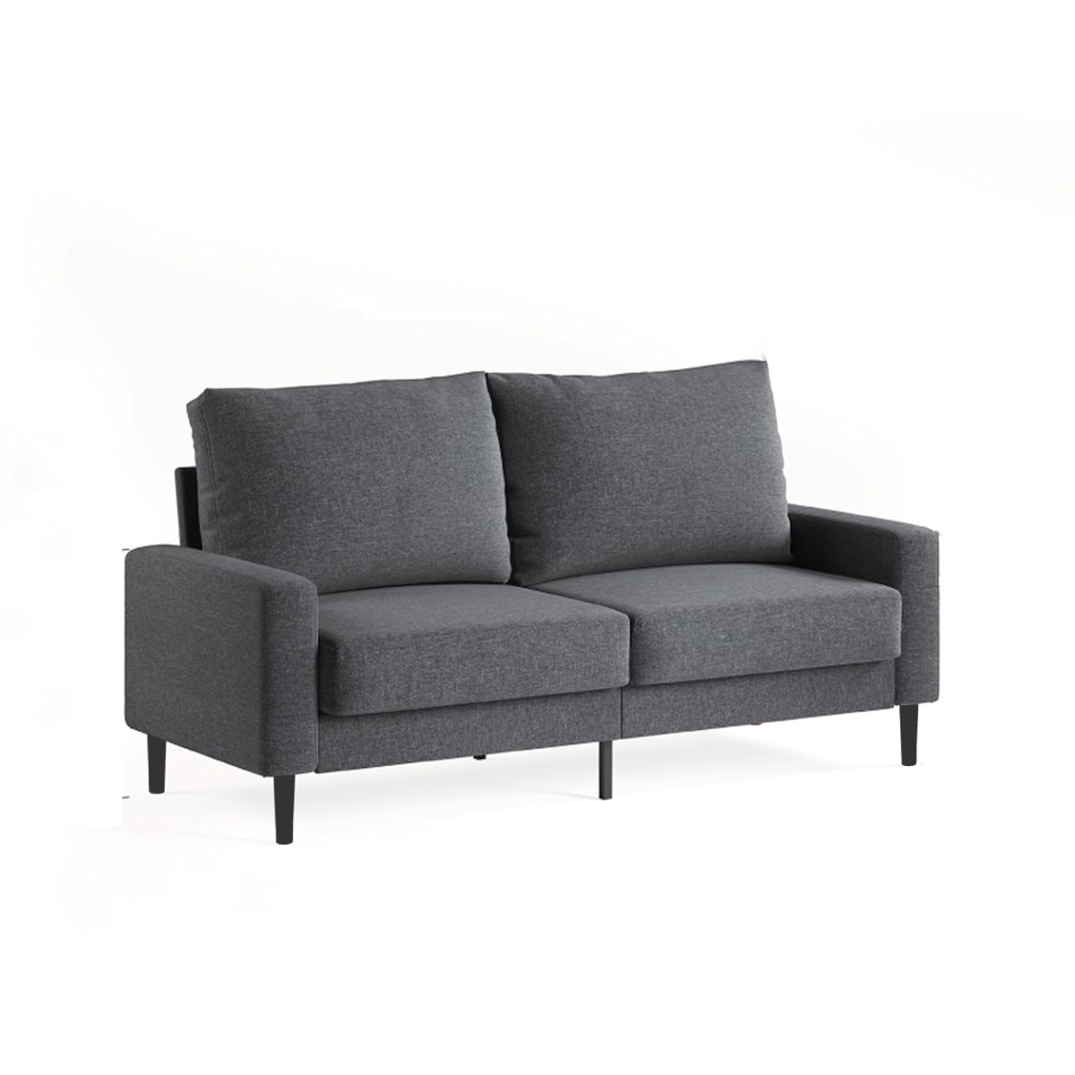 ZINUS - Sofá Colton Zinus 3 cuerpos gris oscuro