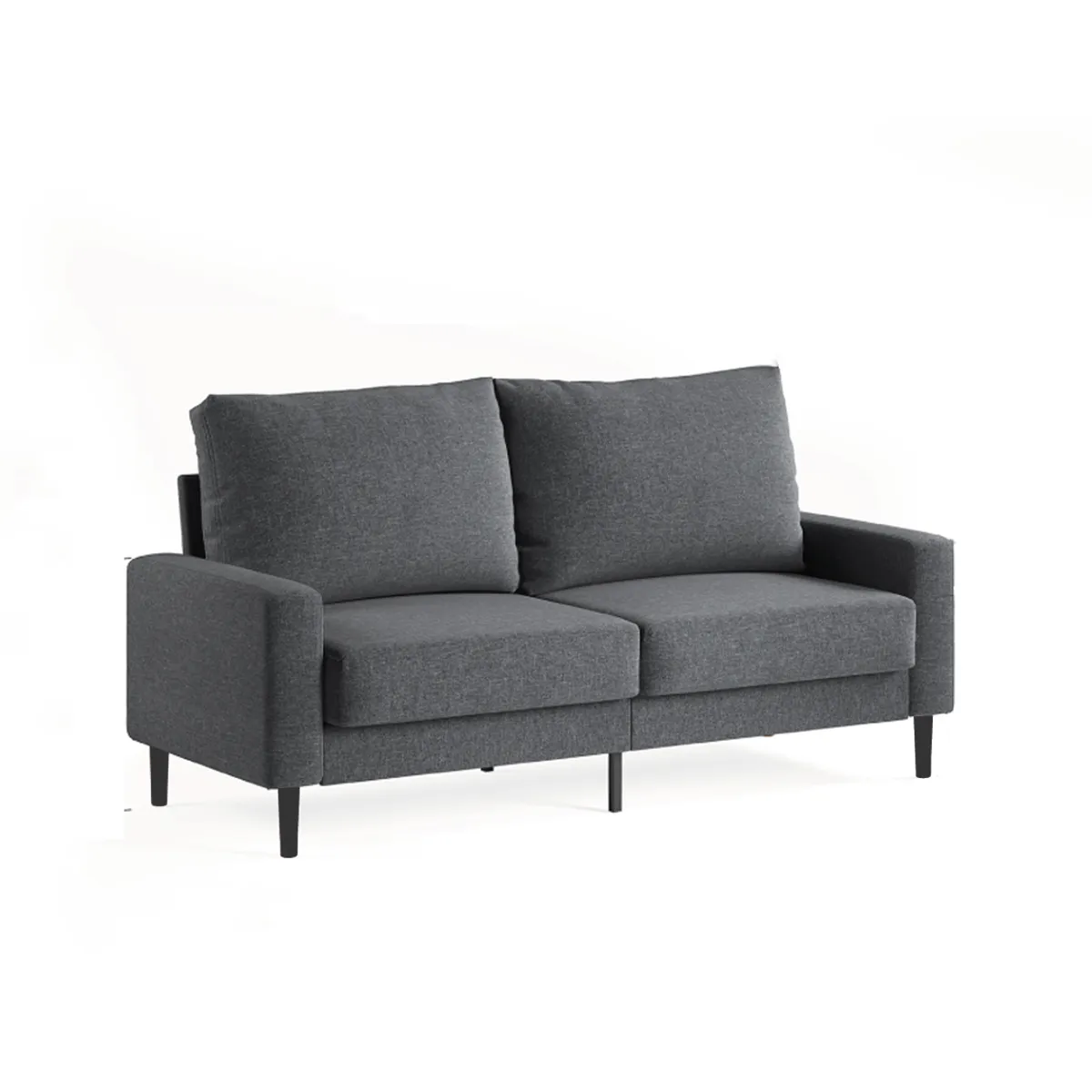 ZINUS - Sofá Colton Zinus 3 cuerpos gris oscuro