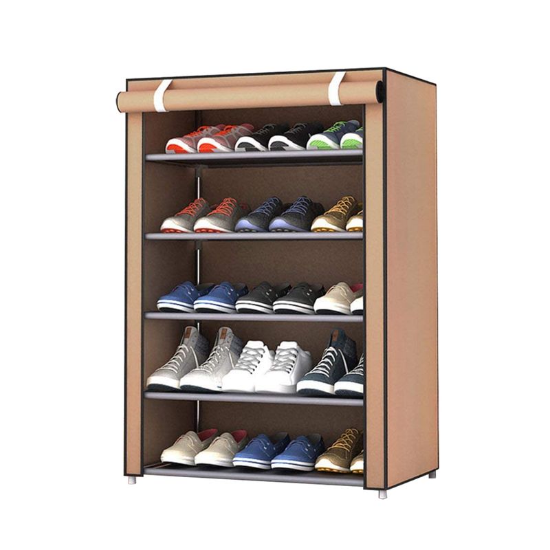 IMPORTCLICK - Zapatero Organizador Hogar Tela 5 Niveles Café