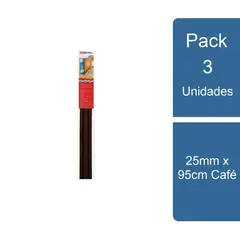 TESA - Pack 3 Tesamoll Aislante Puerta Doble Rollo 95cm Café