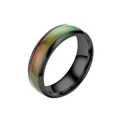 ELBAULDEJUMA - Anillo humor cambia color con temperatura térmico talla 6