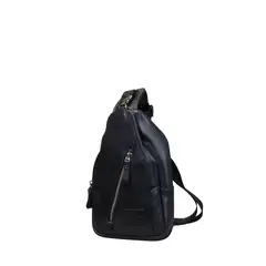 CRAFTMEN - Bolso Bandolera Hombre 100% cuero Azul
