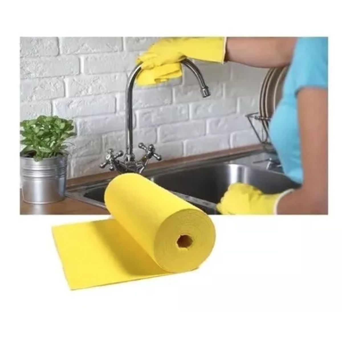 GENERICO - Paño De Limpieza Multiuso Rollo Bayeta Desinfección Hogar