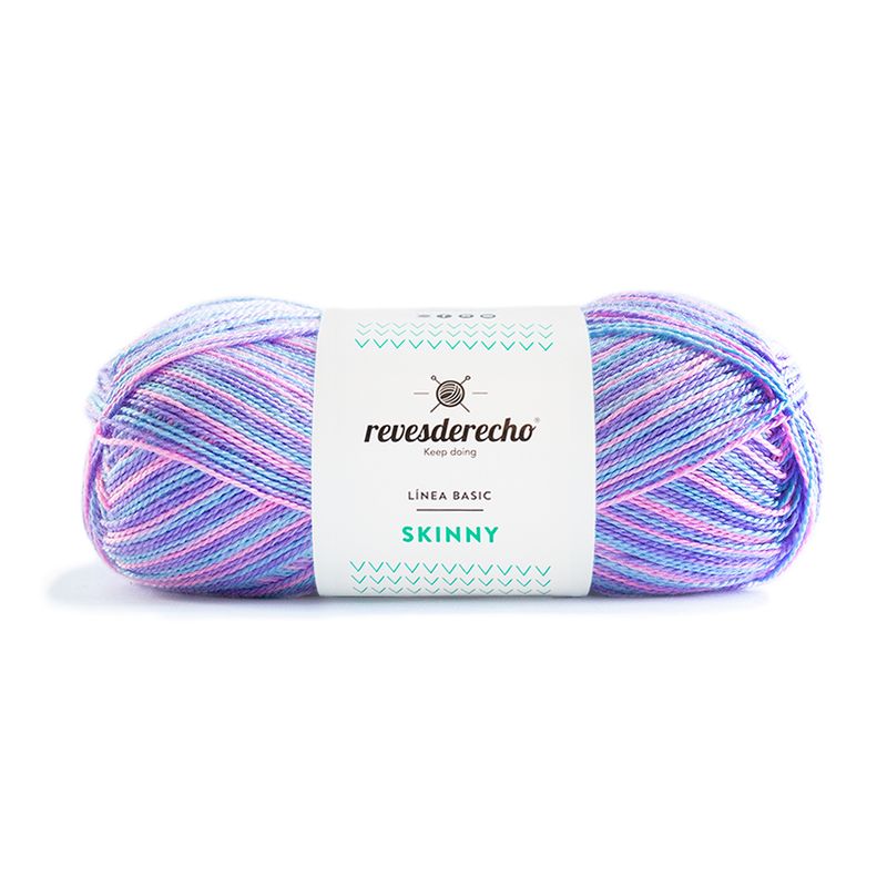 REVESDERECHO - Hilo Skinny Mix 100grs - Lila Oscuro 0007