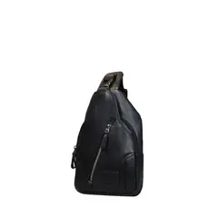 CRAFTMEN - Bolso Bandolera Hombre 100% cuero negro