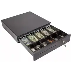 GENERICO - Caja Gaveta Dinero Electrónica 2 Llaves 5 Billetes 5 Monedas