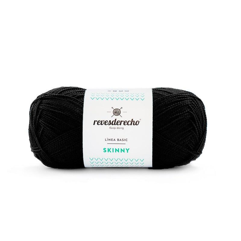 REVESDERECHO - Hilo Skinny 100grs - Negro 8902