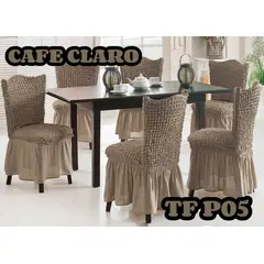 ANGELES DEL HOGAR - Juego De Funda Cubre Sillas de Cuadrille Turco