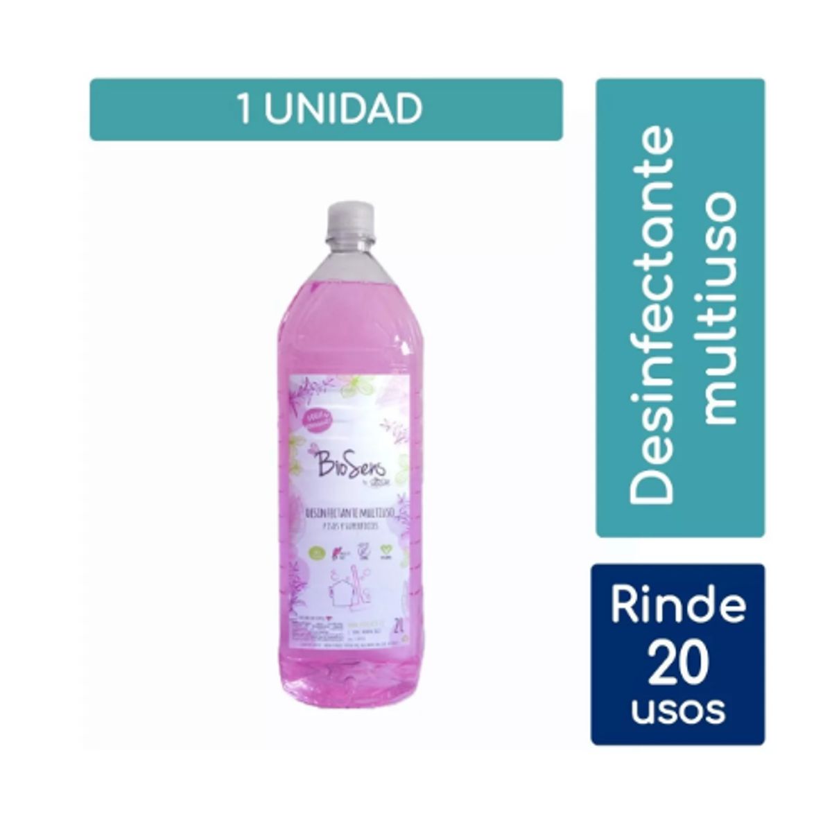 BIOSENS - Desinfectante Multiuso Lavanda - Biodegradable 2l Biosens