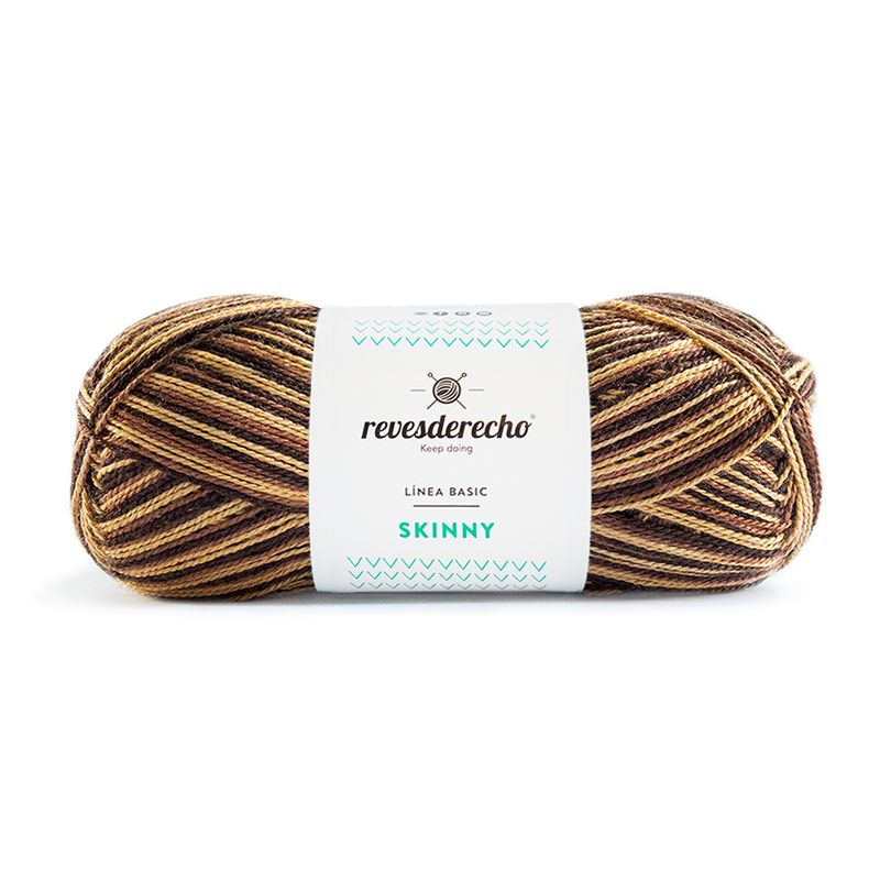 REVESDERECHO - Hilo Skinny Mix 100grs - Vison 0041