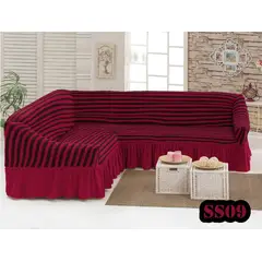 ANGELES DEL HOGAR - Cubre Sillón Forma de L a Rayas Texturizado