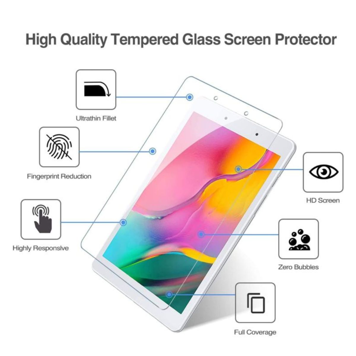 GENERICO - Lamina Vidrio Para Samsung Galaxy Tab A8 T290  T295