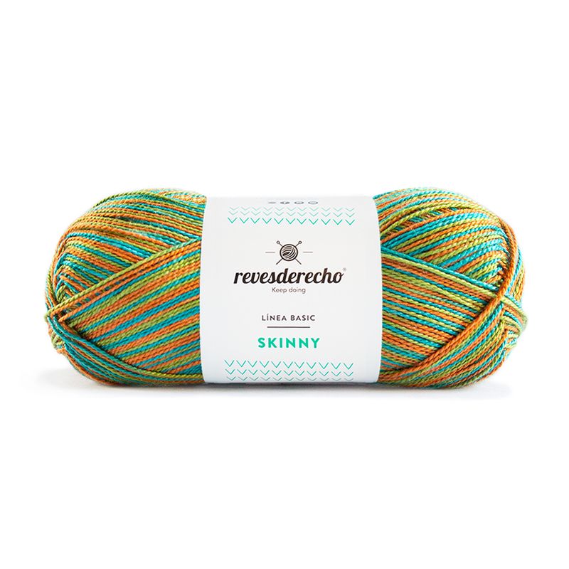 REVESDERECHO - Hilo Skinny Mix 100grs - Calipso 0193