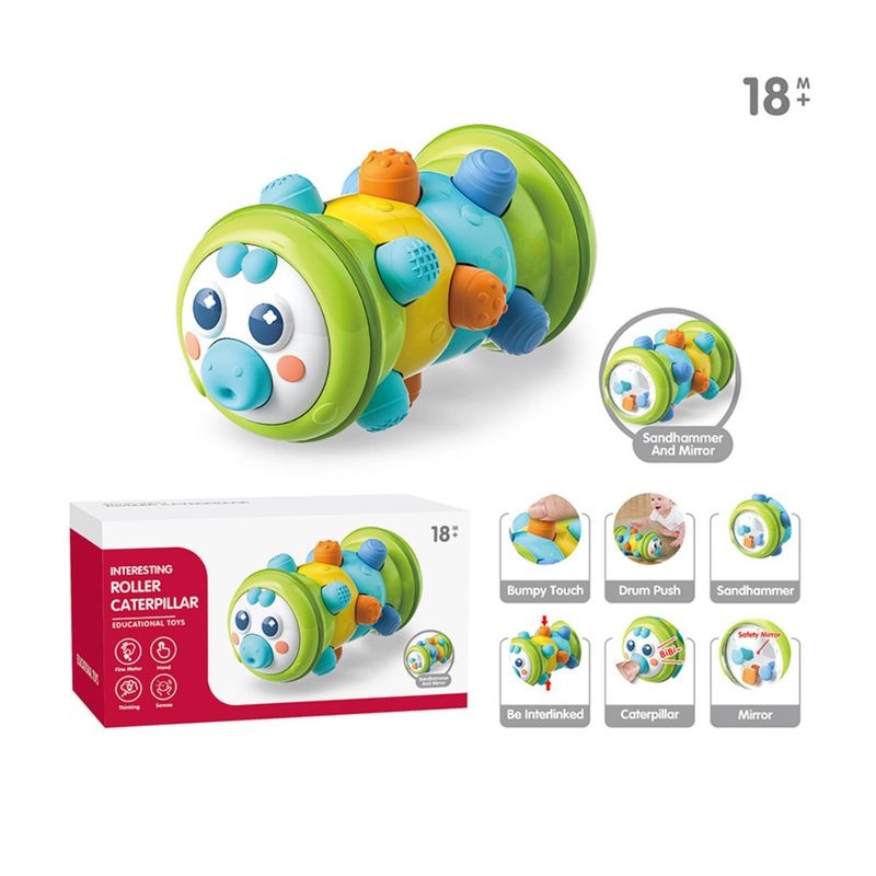 GENERICO - Juguete Oruga Roller Verde Para Bebé