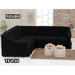 ANGELES DEL HOGAR - Cubre Sillón de Forma L Turco Cuadrille