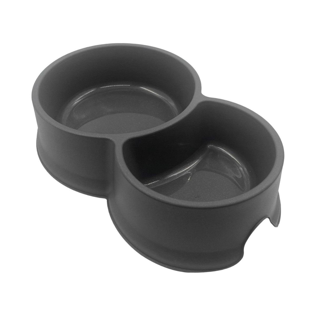 COOL PETS - Comedero Bebedero Doble Para Mascota Negro 95ML Cool Pets