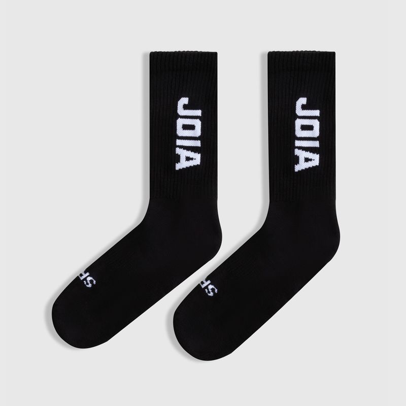 JOIA - Calcetín Algodón 1 Par Logo Básica Negro Unisex JOIA