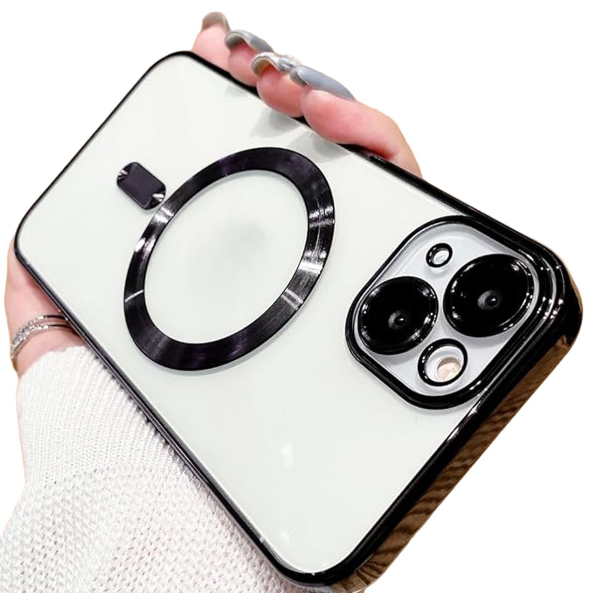 GENERICO - Carcasa Magsafe para iPhone 13 Negro