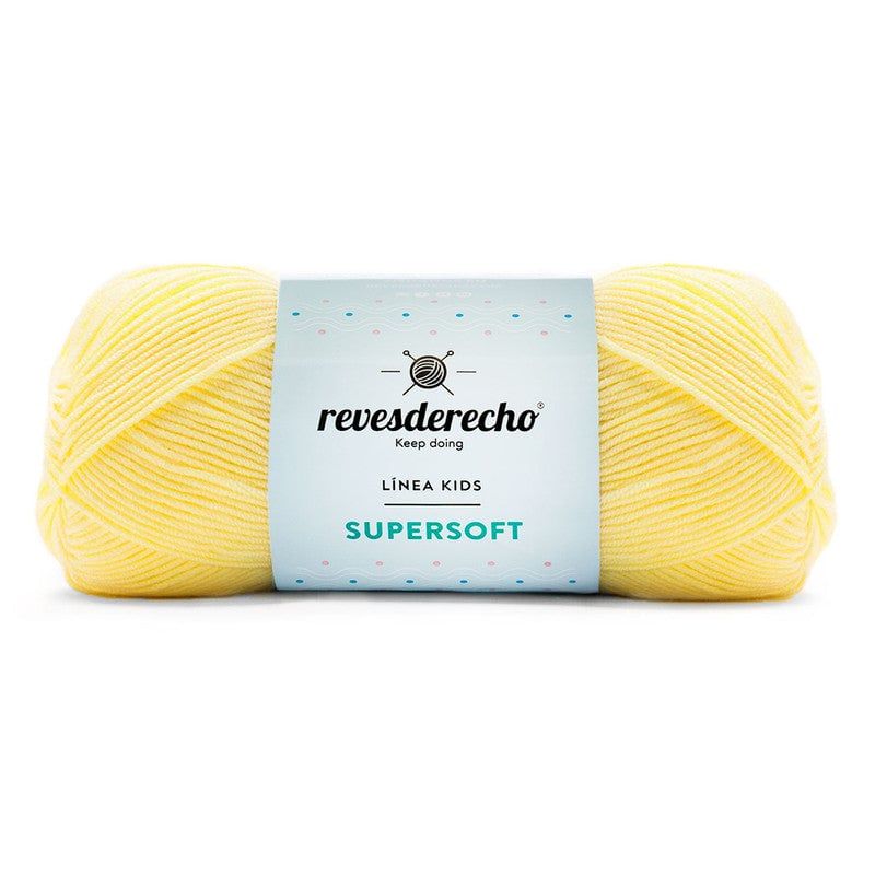 REVESDERECHO - Lana Supersoft 100grs - Amarillo 0006
