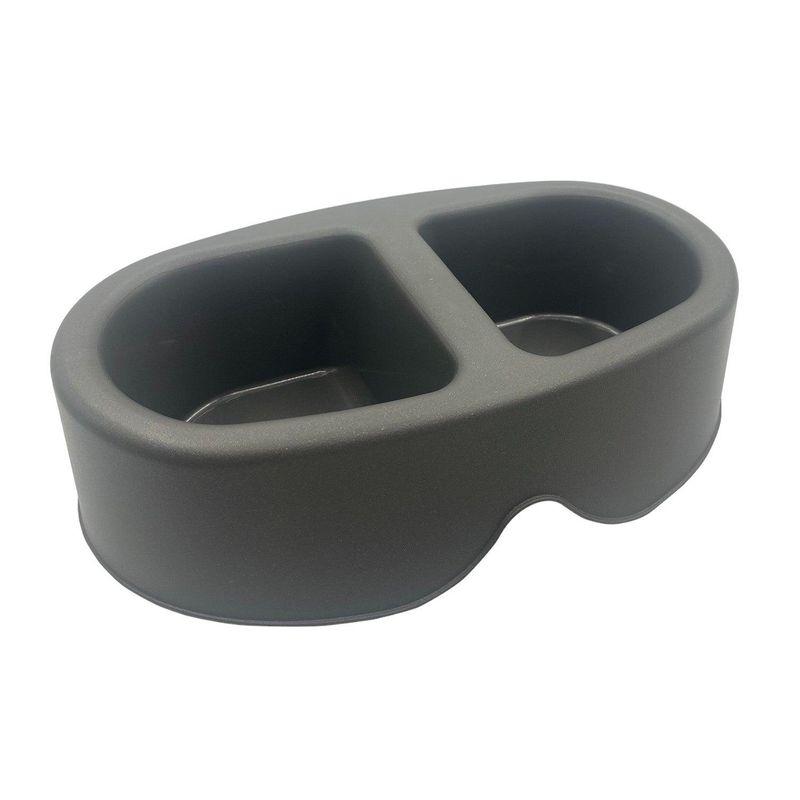 COOL PETS - Comedero Bebedero Doble Para Mascota Negro 100ML Cool Pets