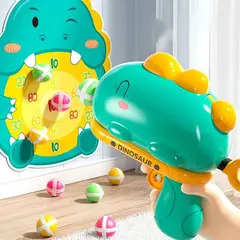 OEM - DINOSAURIO LANZA PELOTAS TIRO AL ARCO VERDE