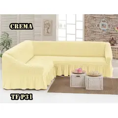 ANGELES DEL HOGAR - Cubre Sillón de Forma L Turco Cuadrille