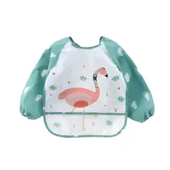 GENERICO - Delantal Impermeable Manga Larga Flamenco Verde