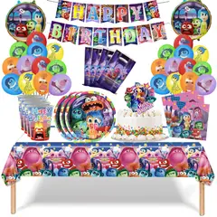 GENERICO - Pack Decoración Globos Cotillón Intensamente 2