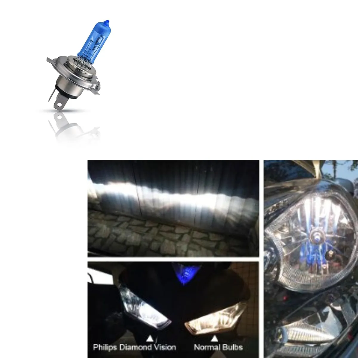 GENERICO - Ampolleta Auto Led H4 12v Luz Dia 6055w par