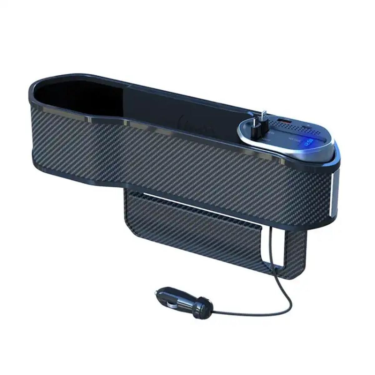 GENERICO - Cargador Auto Para iPhone y Samsung Soporte Bebida Universal Negro