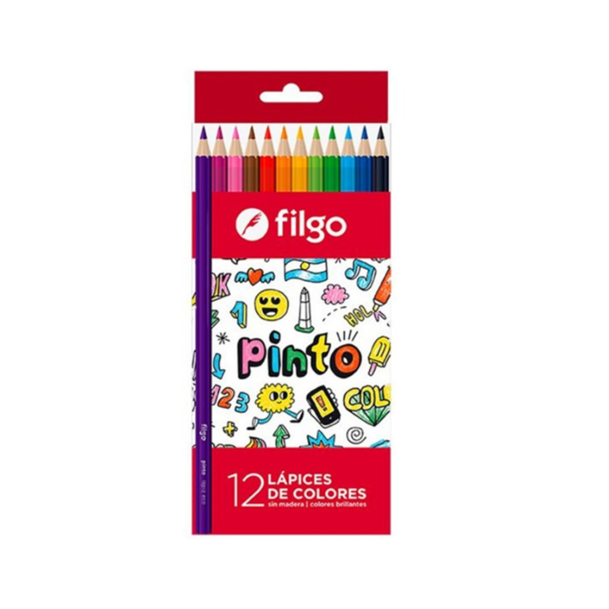 FILGO - Set 12 Lápices De Colores Filgo