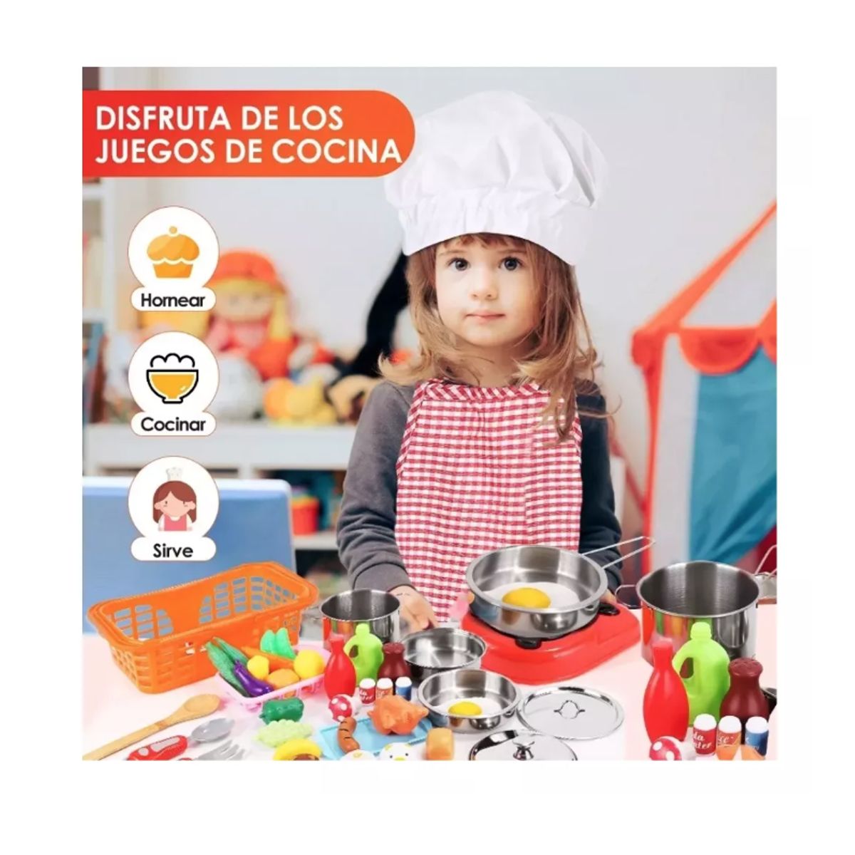 GENERICO - Juego De Juguetes De Cocina Para Niños Pequeños, 42 Piezas