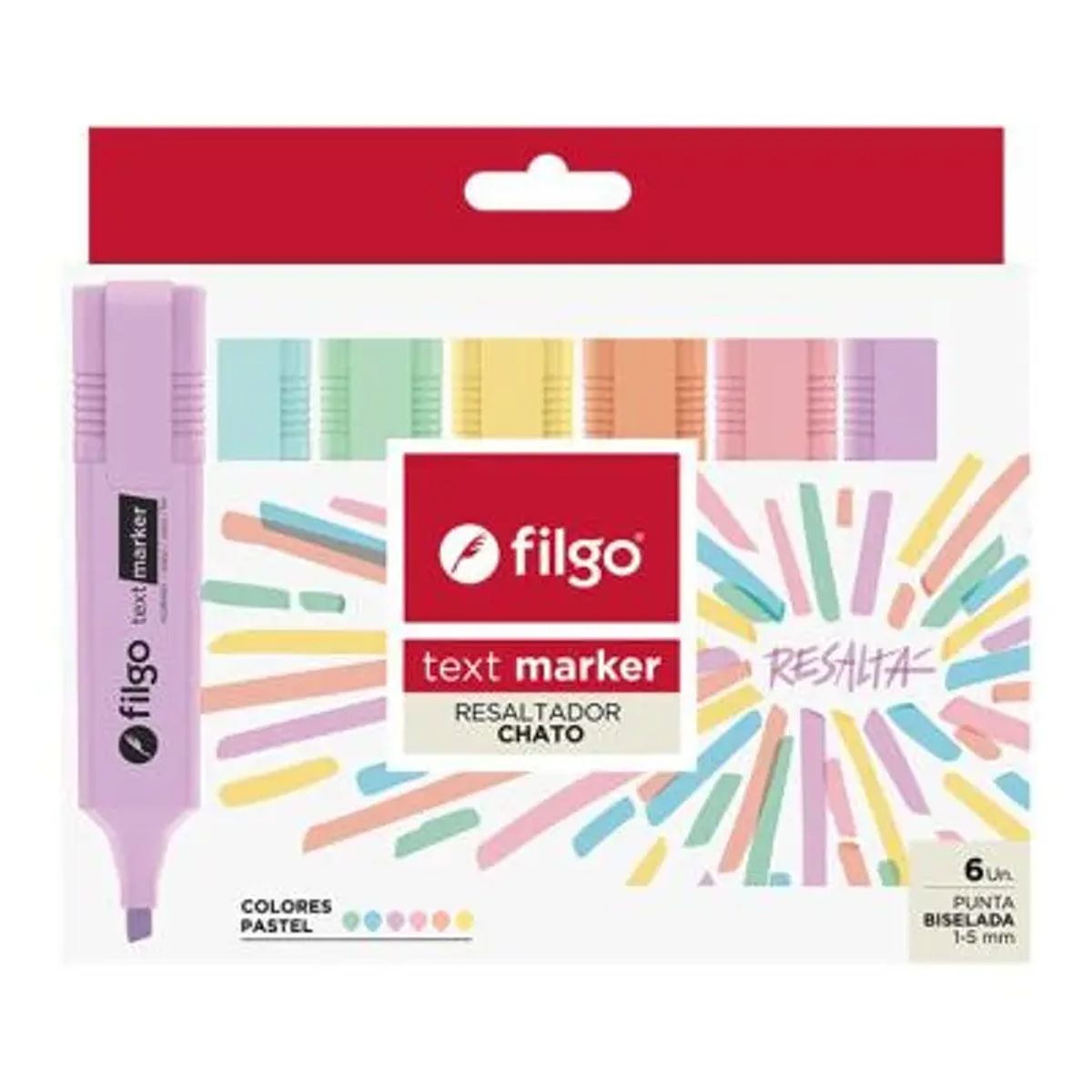 FILGO - Resaltador text marker pastel filgo