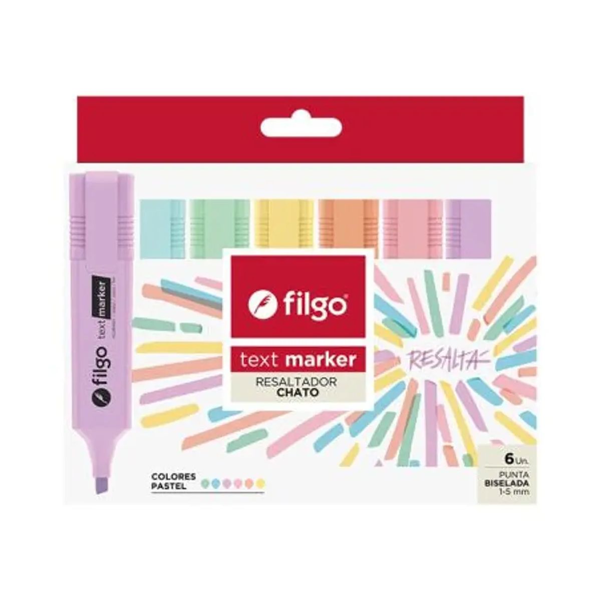 FILGO - Resaltador text marker pastel filgo